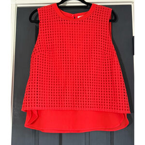 SOLD J.Crew Sleeveless Top Size 14 Red